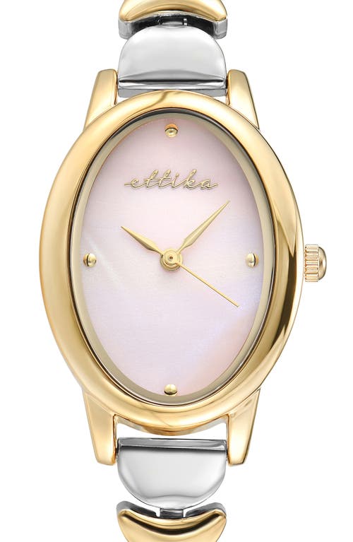 Ettika Oval Modern Bracelet Watch, 24mm X 31mm In Gold