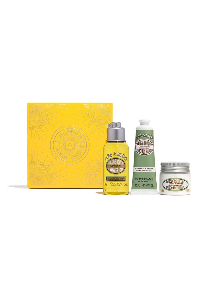 Almond 3-Piece Travel Set, Main, color, NO COLOR