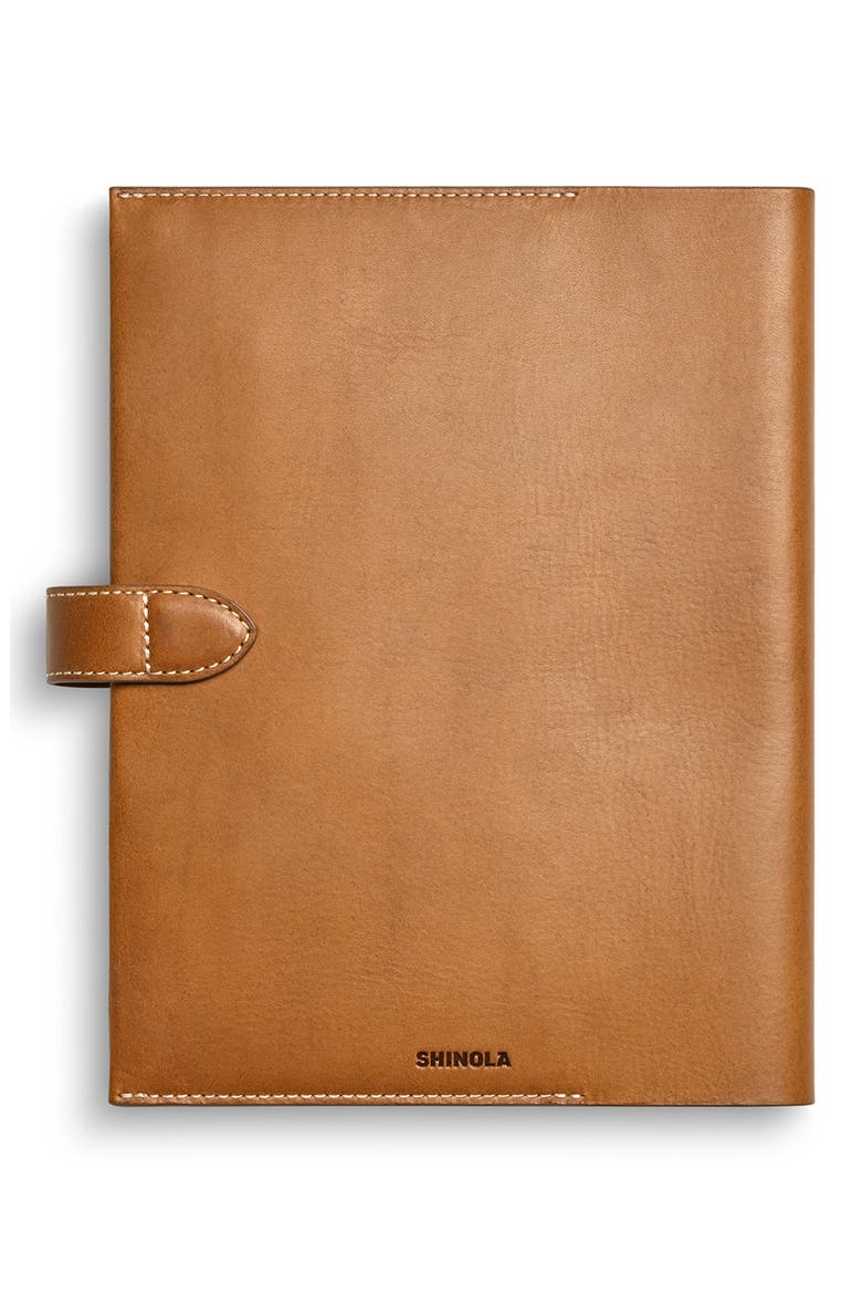 Snap Vachetta Leather Journal Cover, Alternate, color, TAN