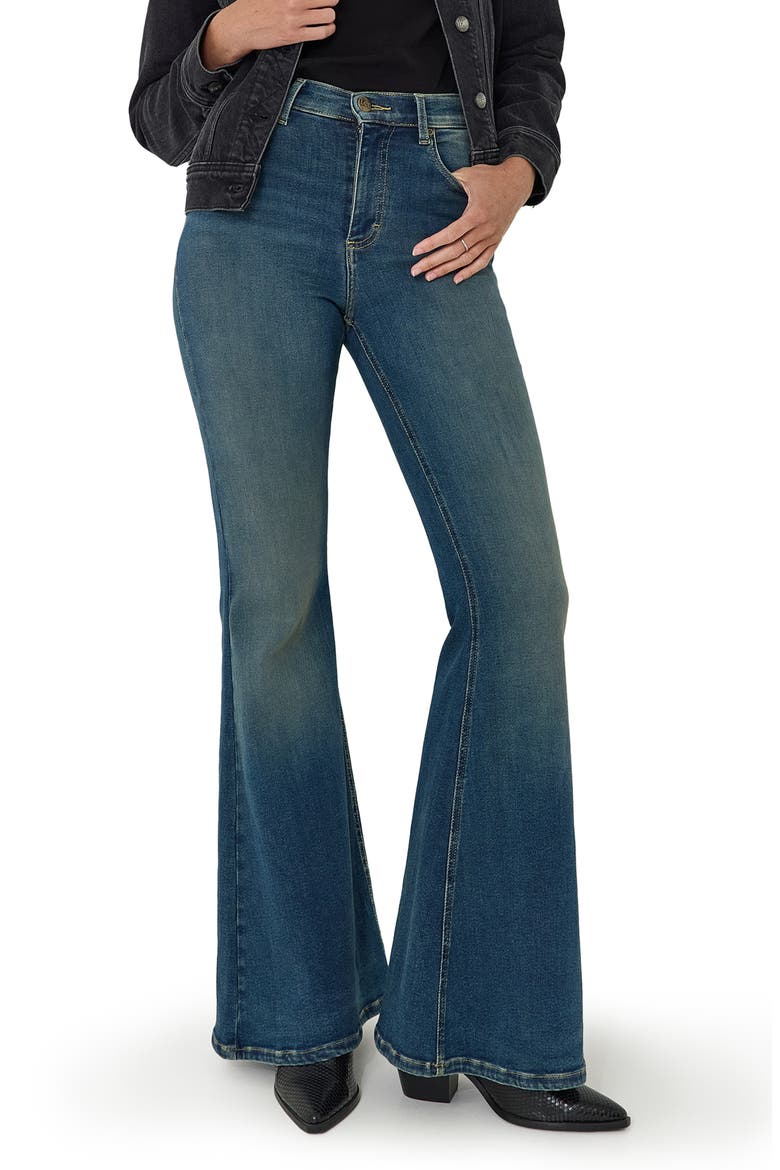 Ever Fit High Waist Flare Leg Jeans, Main, color, INDIGO TEA