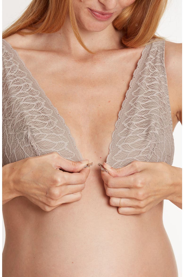 Bliss Maternity and nursing bra, Alternate, color, TAUPE
