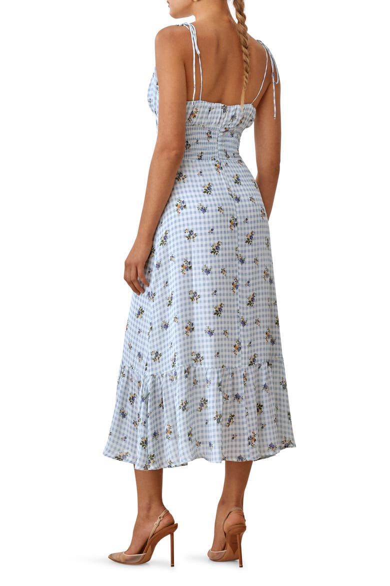 Embry Floral Midi Dress, Alternate, color, AL FRESCO