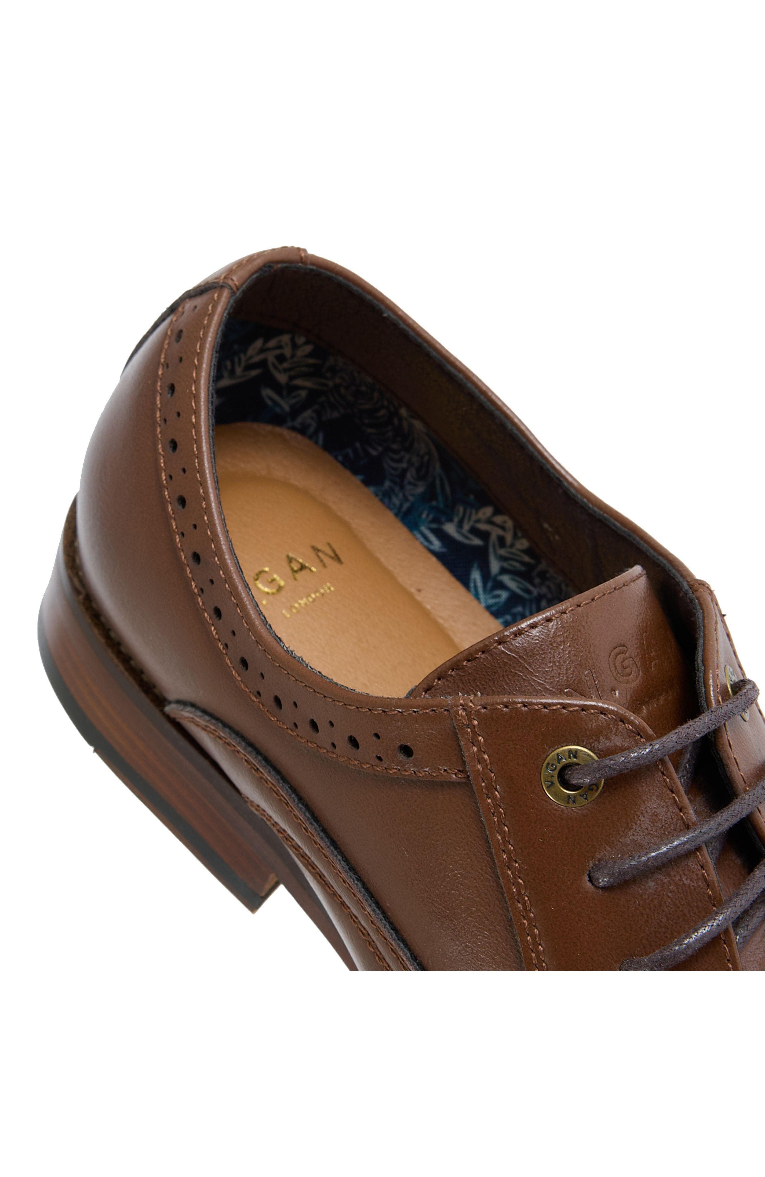 Mocha Brogue Shoes, Alternate, color, Brown