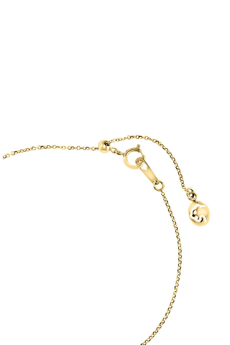14K Yellow Gold Diamond Turquoise Center Bar Bracelet, Alternate, color, 14K Gold