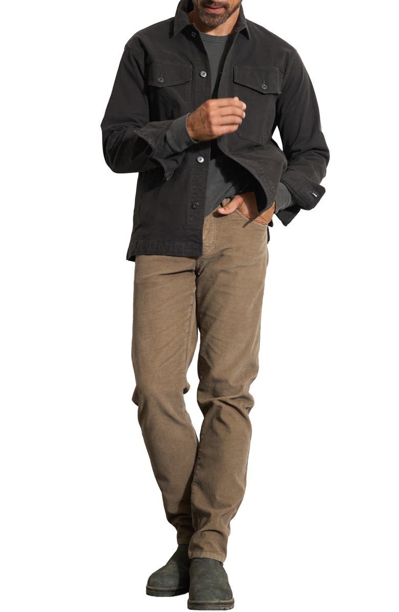 Rowan Odessa Mid Century Cotton Stretch Twill Shirt Jacket, Alternate, color, Washed Black