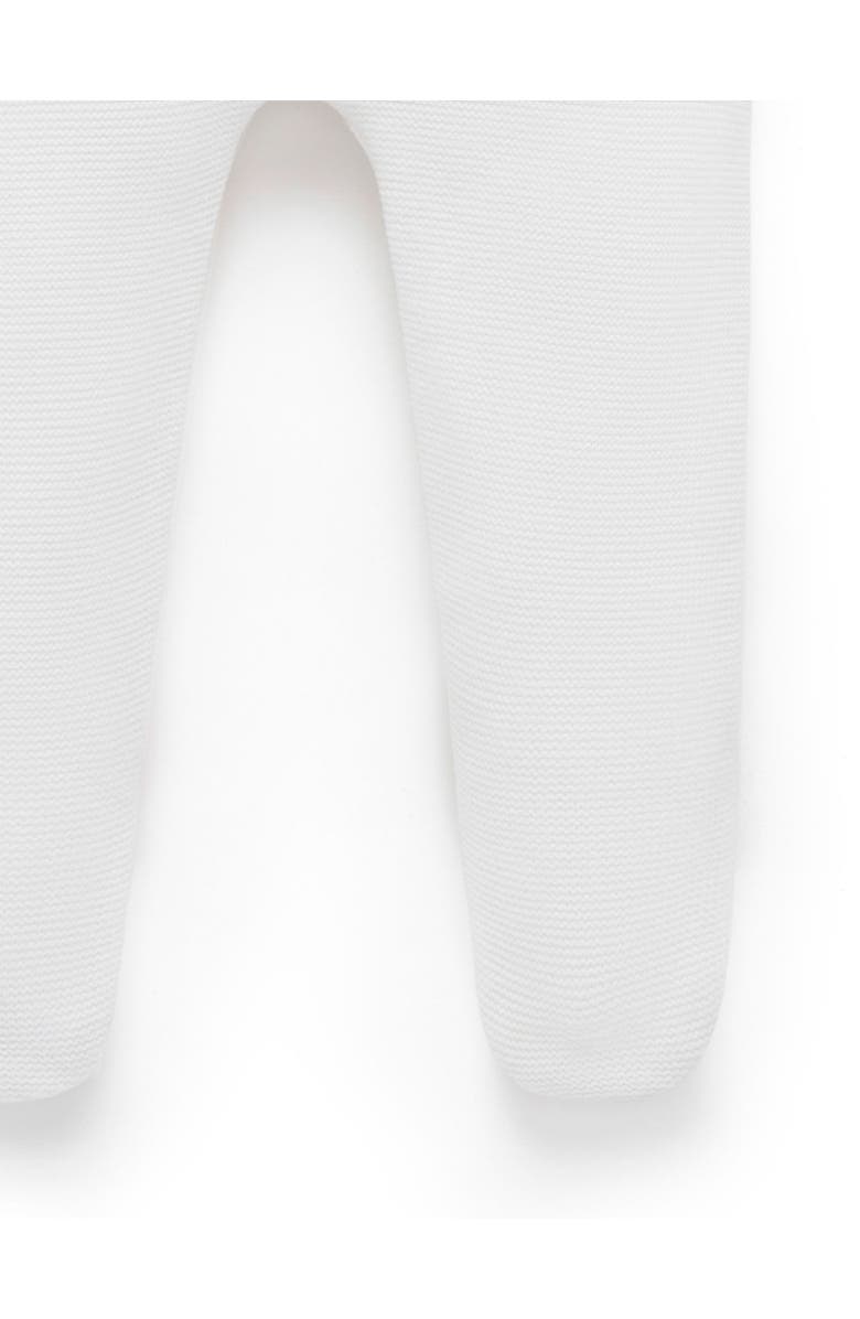 Purebaby Textured Knit Legging, Alternate, color, Vanilla