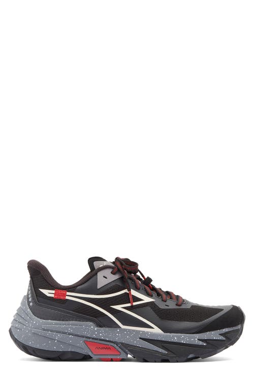 Diadora Sestriere Xt 2 Trail Running Shoe In Black/steel Gray
