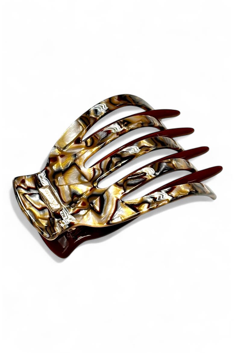 Yara Yoga Hair Clip, Main, color, ONYX