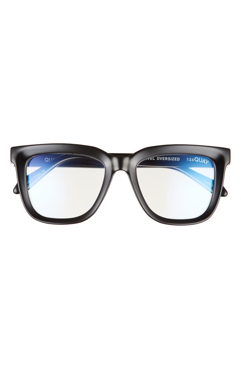 QUAY Wired Bevel 44mm Square Blue Light Blocking Glasses, Main, color, 