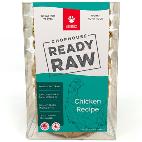 Chophouse Ready Raw, Chicken, 9 Dog Food Freeze Dried Patties
