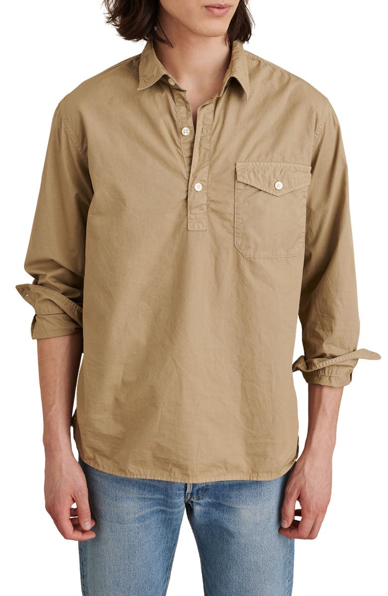Alex Mill Twill Cotton Popover Shirt, Main, color,