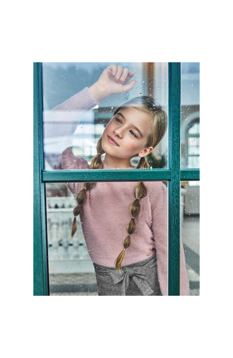 Mayoral Faux Fur Sweater, Alternate, color, 