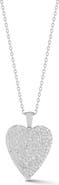 GLAZE JEWELRY Pavé Heart Pendant Necklace