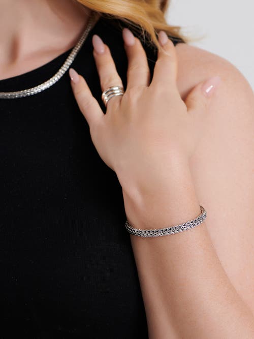 Devata Dragon Bone Oval Chain Bracelet In Metallic