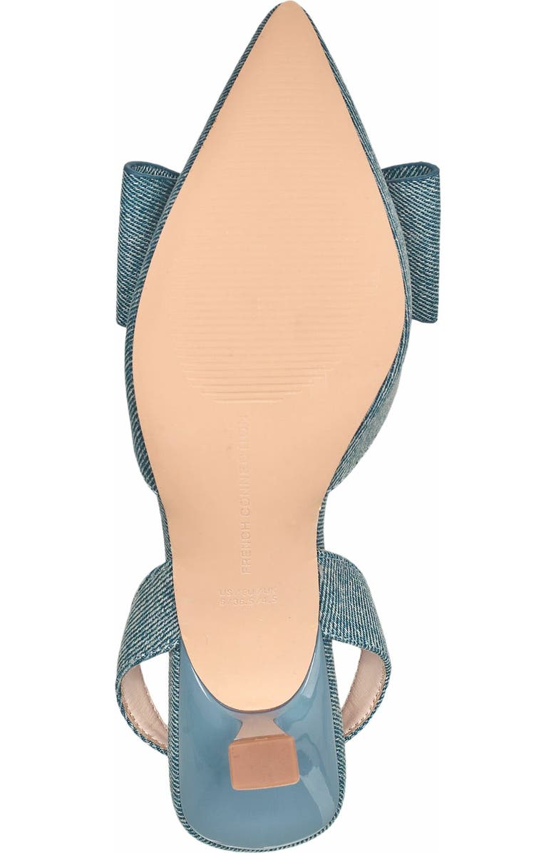 French Connection Croatia Slingback Kitten Heel, Alternate, color, Denim