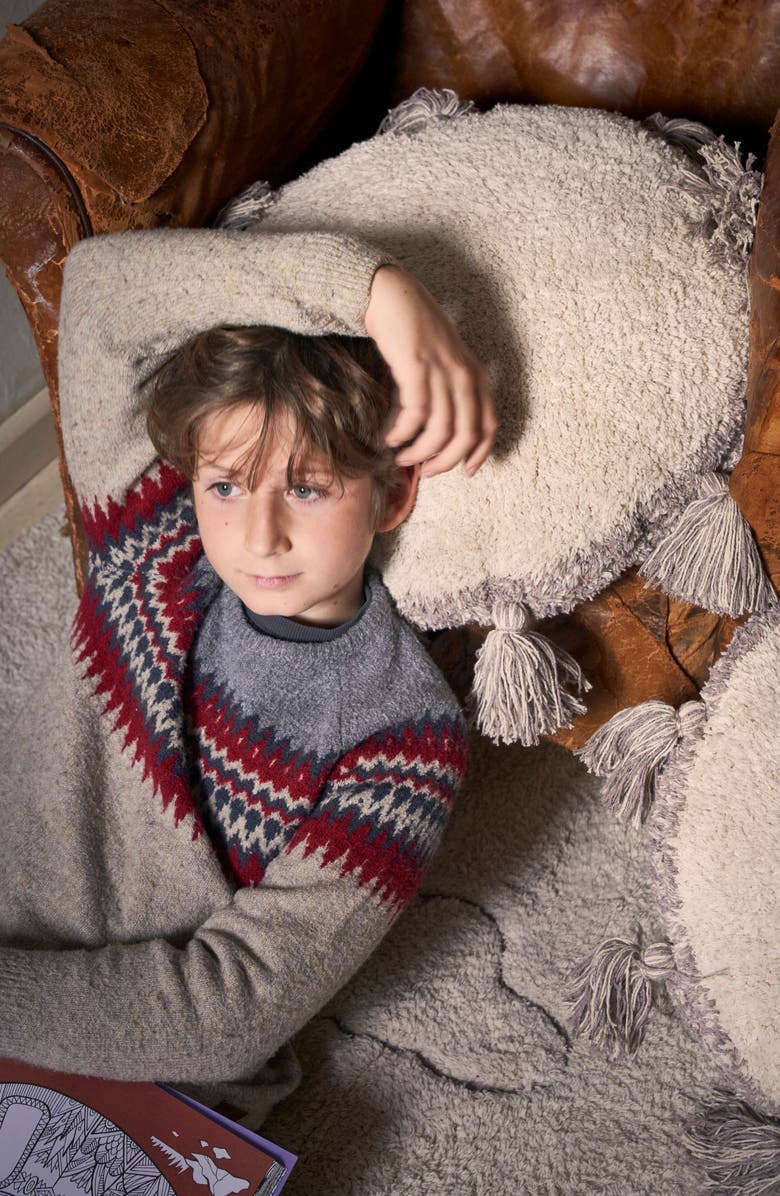 Lorena Canals RugCycled Circle Floor Cushion, Alternate, color, 