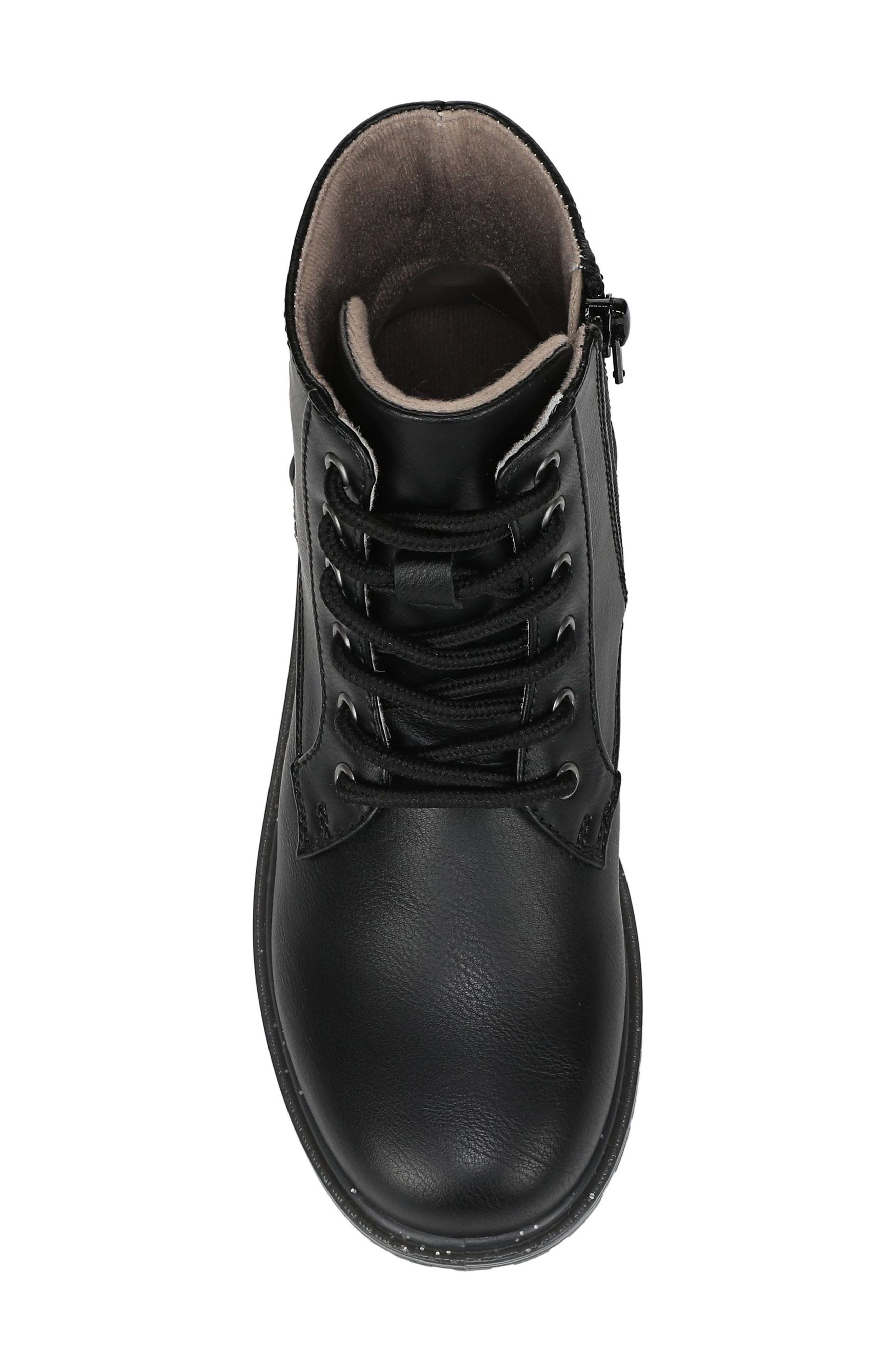 Kids' Rena 2 Faux Leather Boot, Alternate, color, BLACK/ RAINBOW FAUX LEATHER
