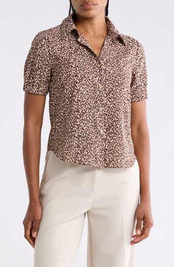 Short Sleeve Button Front Shirt