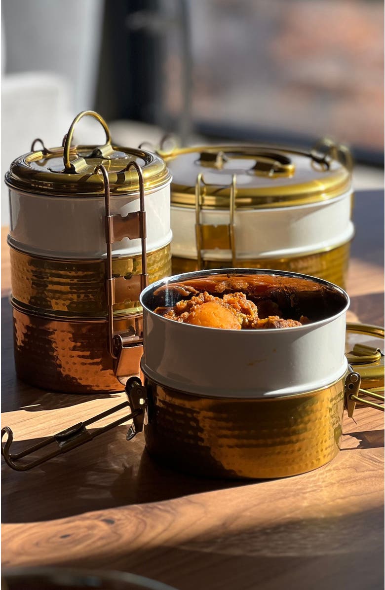 Verve Culture Tiffin Boxes - Medium 2 layer, Alternate, color, NO COLOR