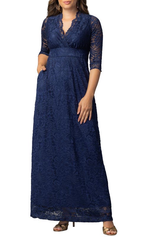 Maria Lace Evening Gown - image 3