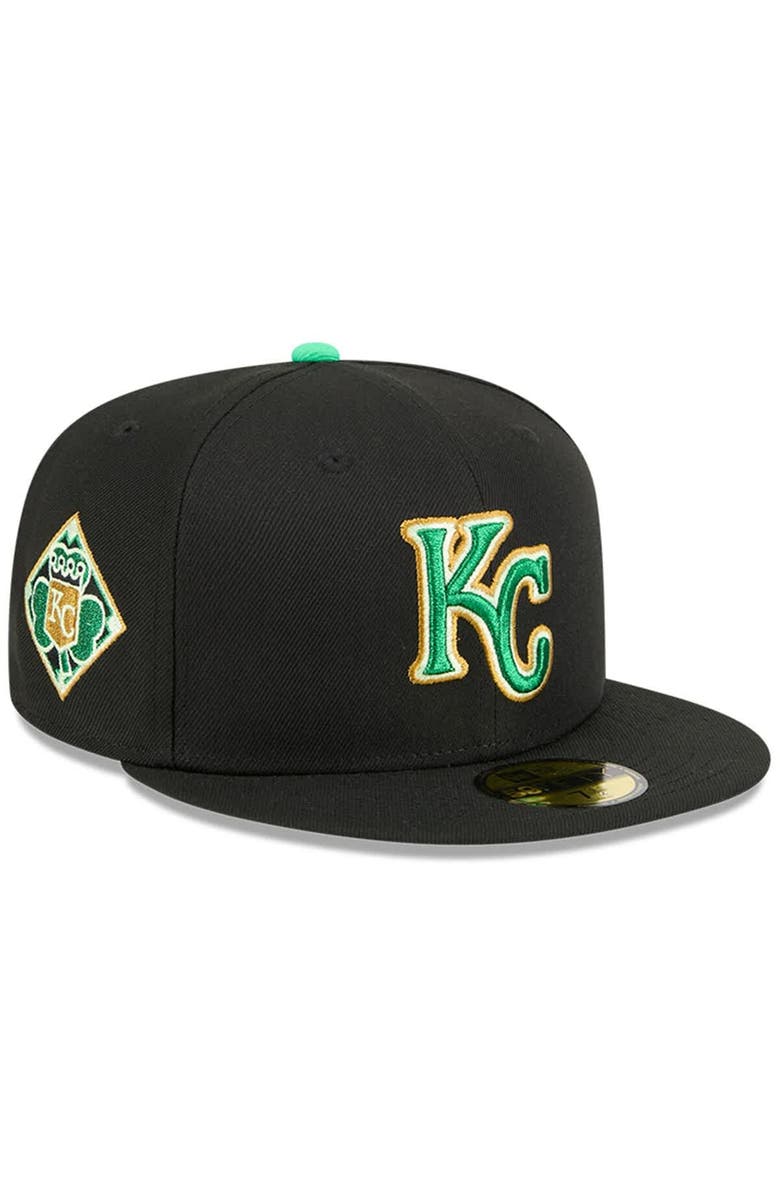 New Era Men's New Era  Black Kansas City Royals 2026 St. Patrick's Day 59FIFTY Fitted Hat, Main, color, Black