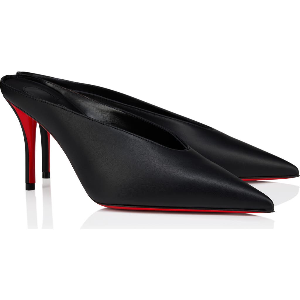 Christian Louboutin Miss Z Slimimule Pointed Toe Mule In Black