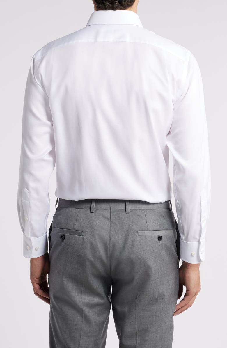 Nordstrom Traditional Fit Cotton Oxford Non-Iron Dress Shirt, Alternate, color, White Royal Oxford