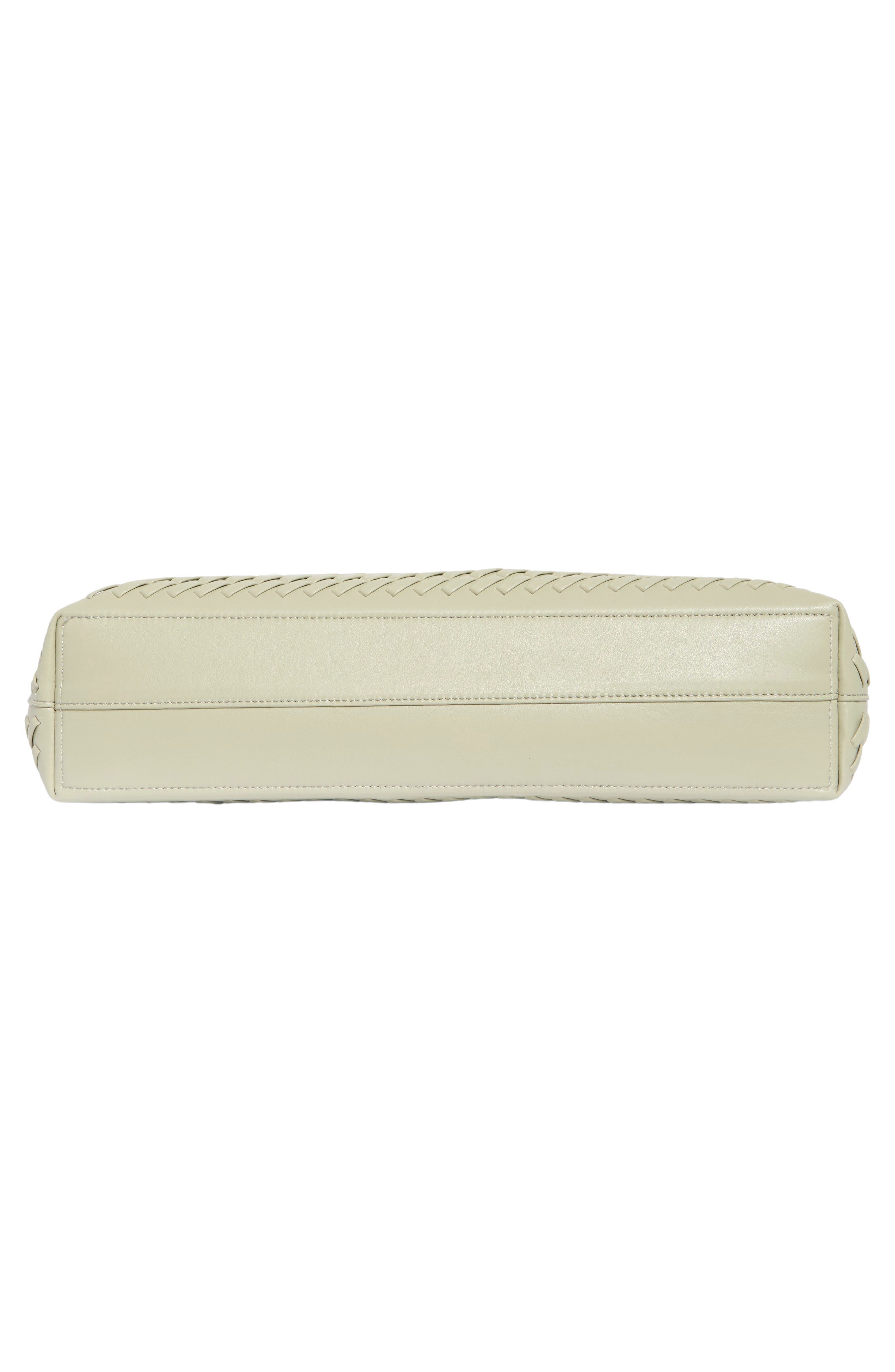 Woven Stitch Shoulder Bag, Alternate, color, SAGE