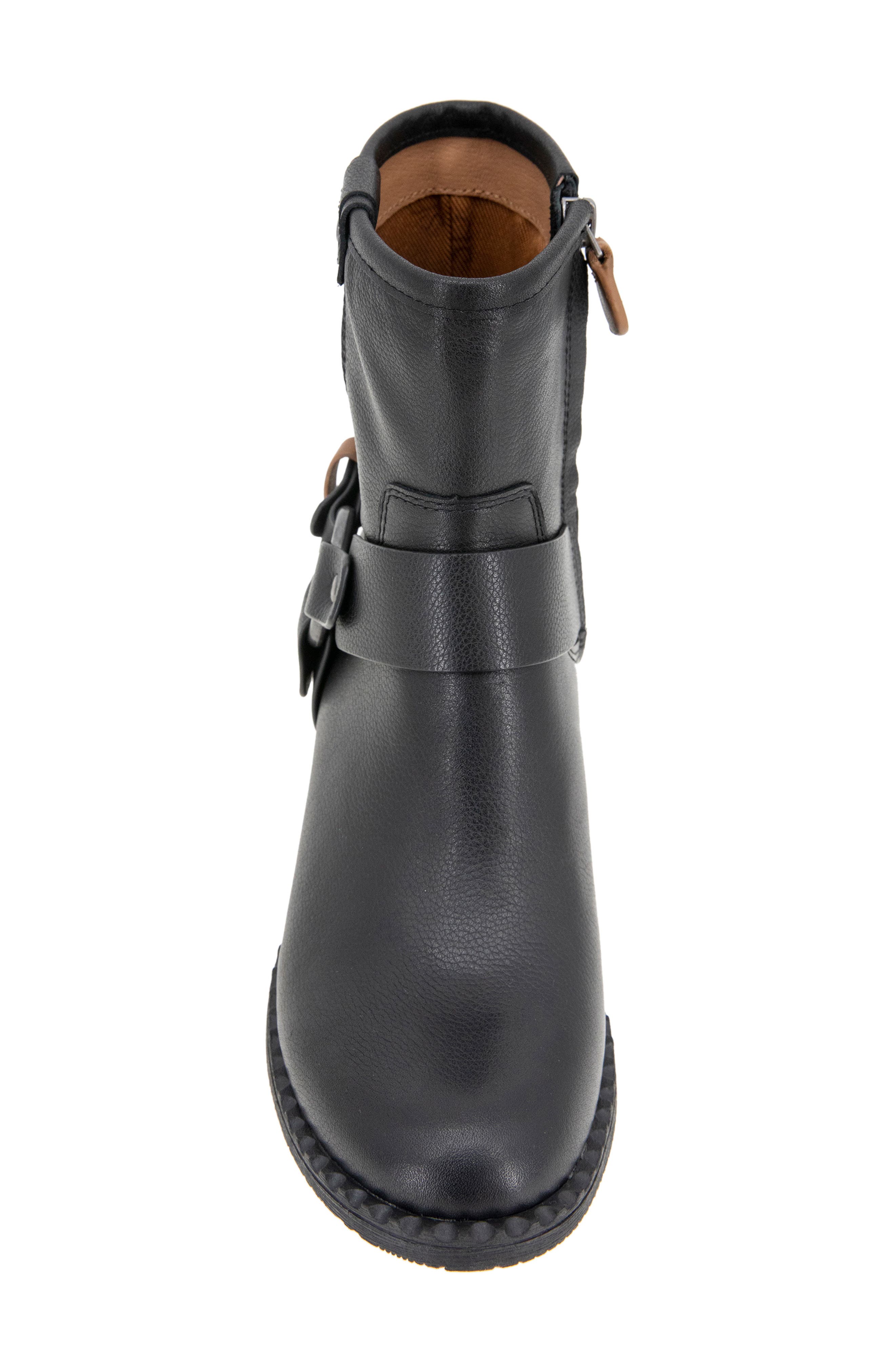 Gentle Souls Barker Bootie, Alternate, color, Black Leather