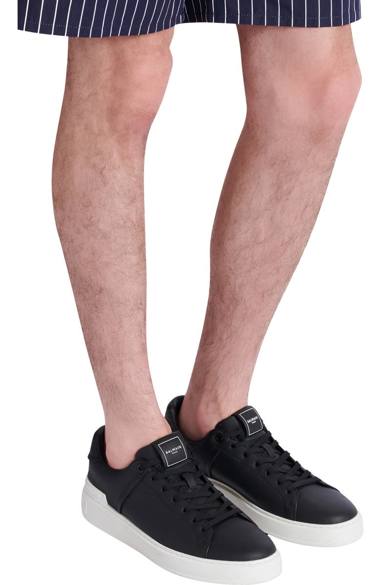 Balmain Calfskin B-Court trainers, Alternate, color, Multicolor