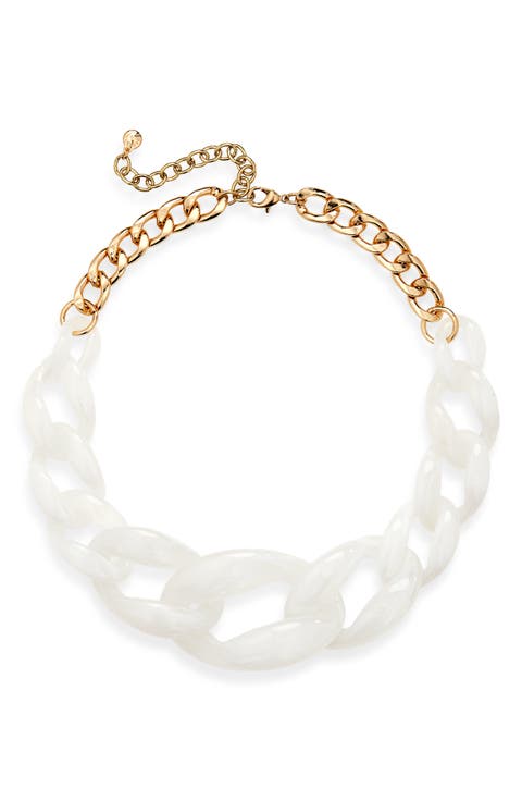 Faryn Curb Link Statement Necklace