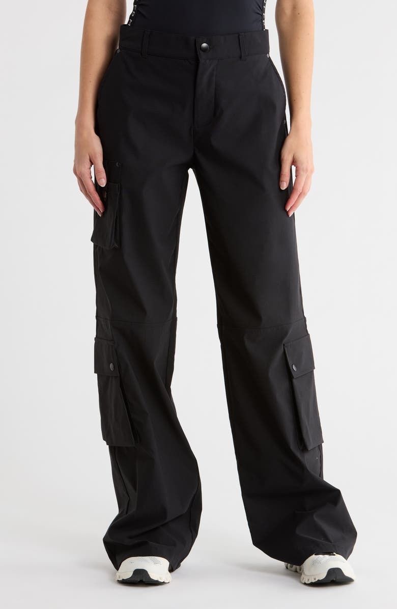 Faith Connexion Stretch Cargo Pants, Main, color, Black