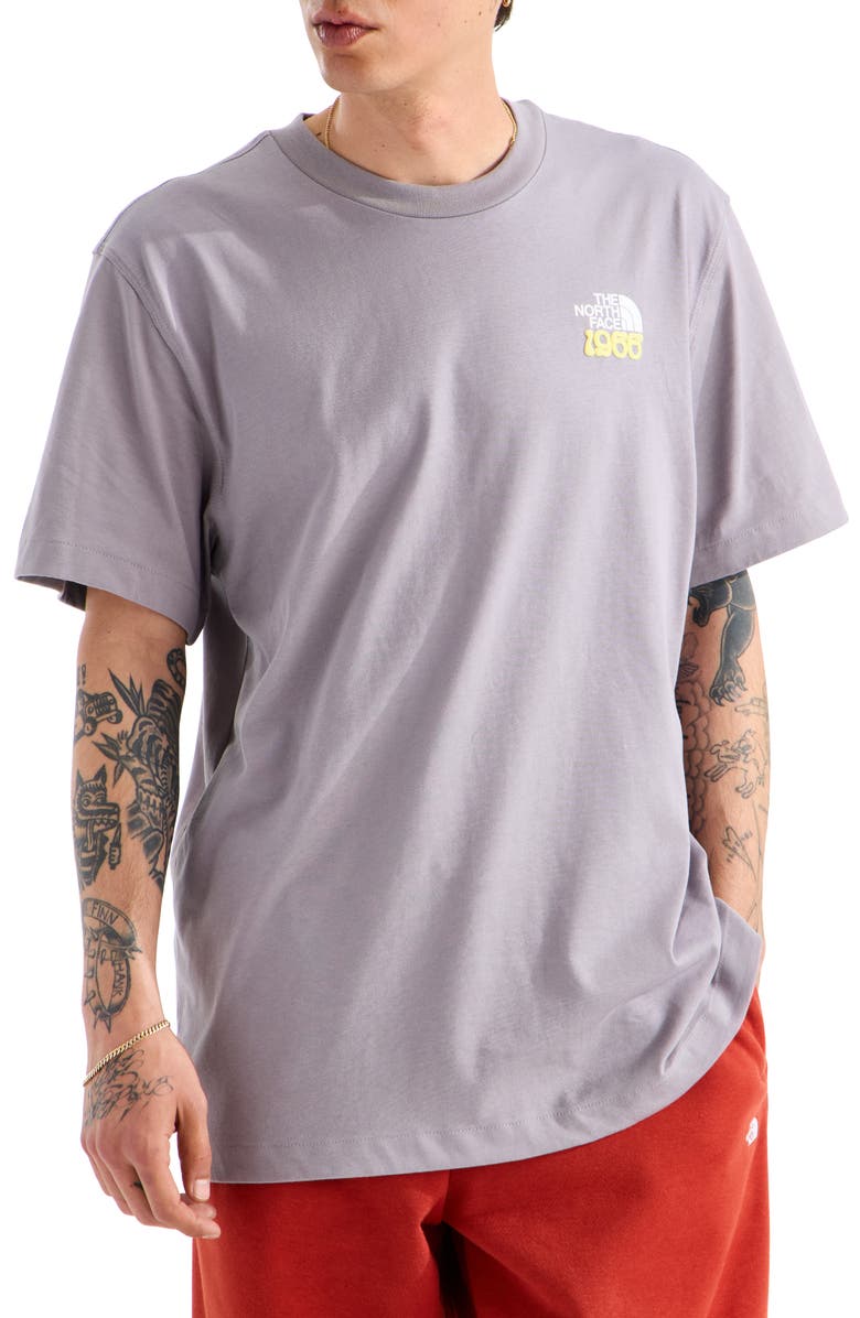 The North Face 1966 Motion Relaxed Graphic T-Shirt, Main, color, Transcendent Grey