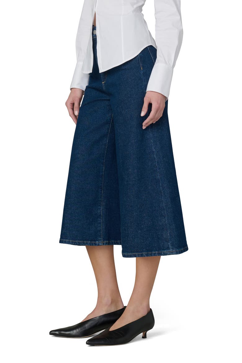 The Culotte High Waist Crop Wide Leg Jeans, Alternate, color, LEVITATE