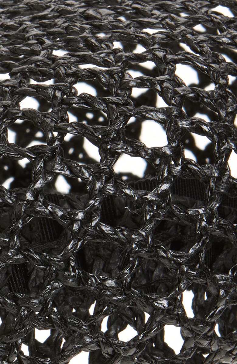 Gigi Burris Millinery Coco Crochet Straw Beret, Alternate, color, 