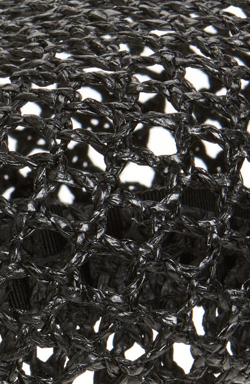 Gigi Burris Millinery Coco Crochet Straw Beret In Black