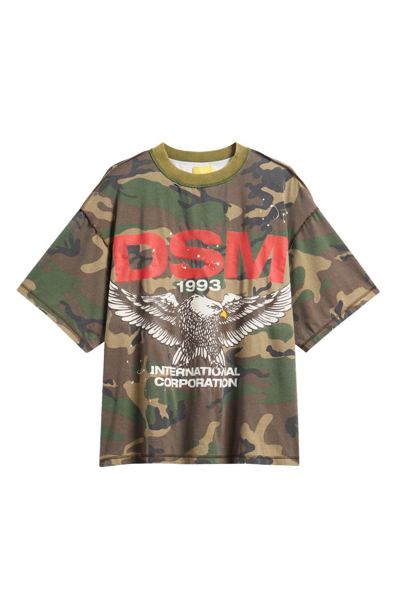 DIET STARTS MONDAY Eagle Camo Cotton Graphic T-Shirt, Alternate, color, Camo