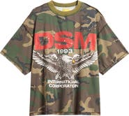 DIET STARTS MONDAY Eagle Camo Cotton Graphic T-Shirt