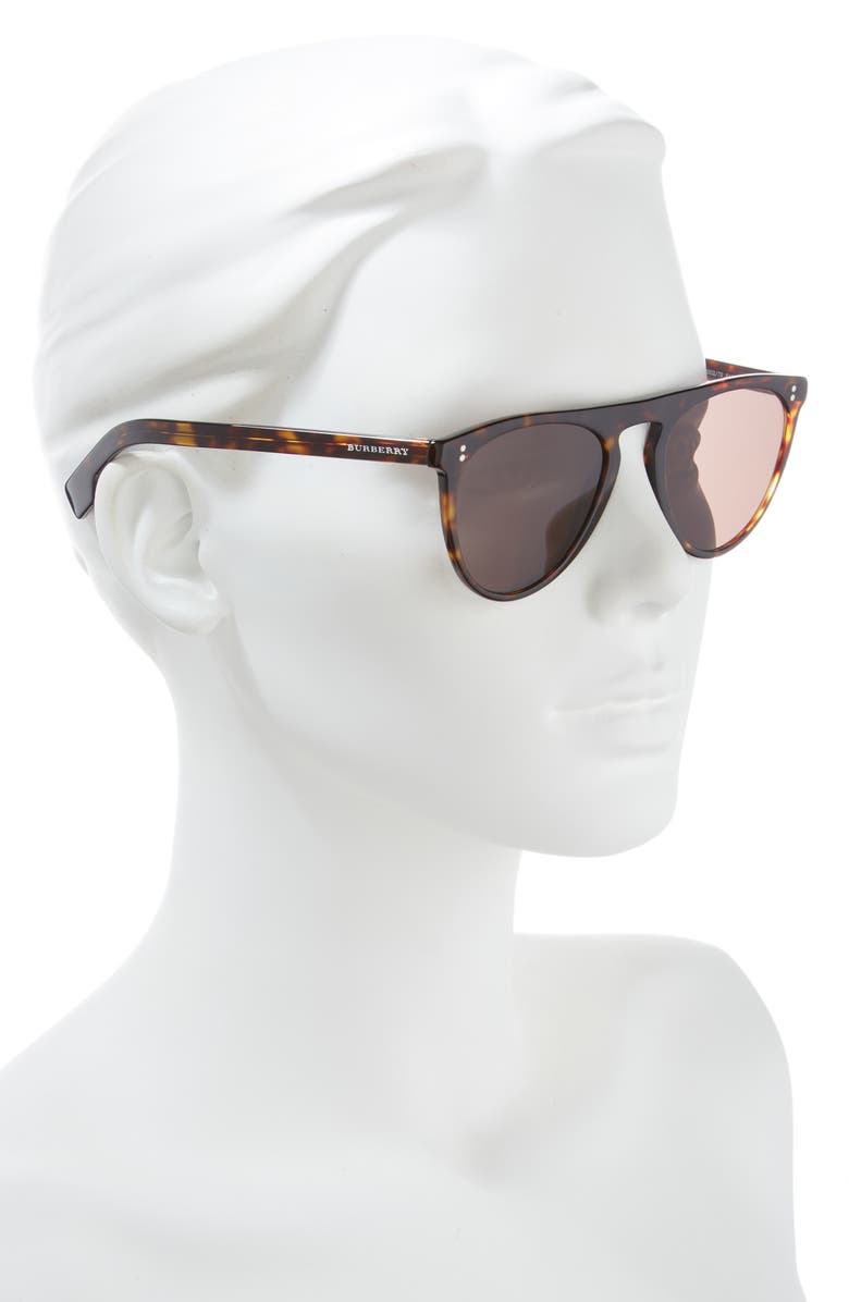 Burberry 54mm Sunglasses, Alternate, color, Havana/ Brown Solid