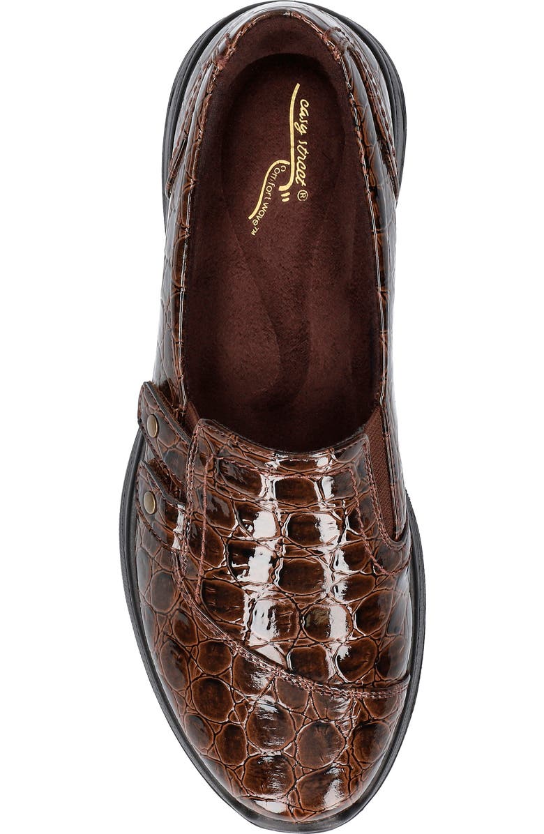 EASY STREET Tune Shoe, Alternate, color, Brown Patent Croco