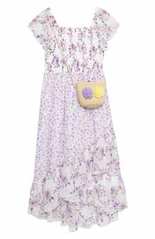 Speechless Kids' Smocked Maxi Dress & Purse Set