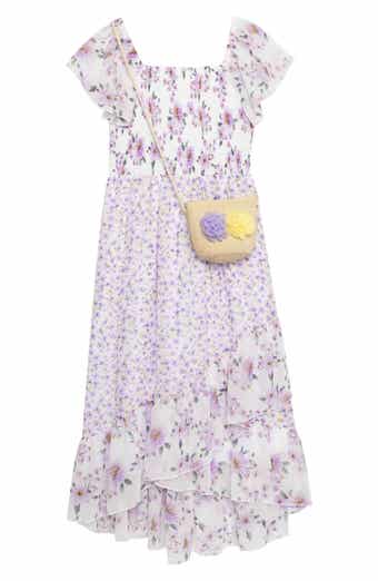 Speechless Kids' Smocked Maxi Dress & Purse Set
