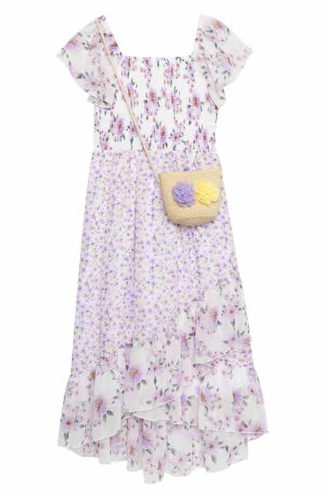 Speechless Kids' Smocked Maxi Dress & Purse Set