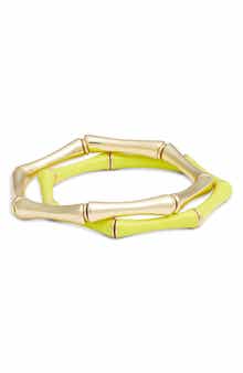 Nordstrom Set of 2 Bamboo Link Stretch Bracelets