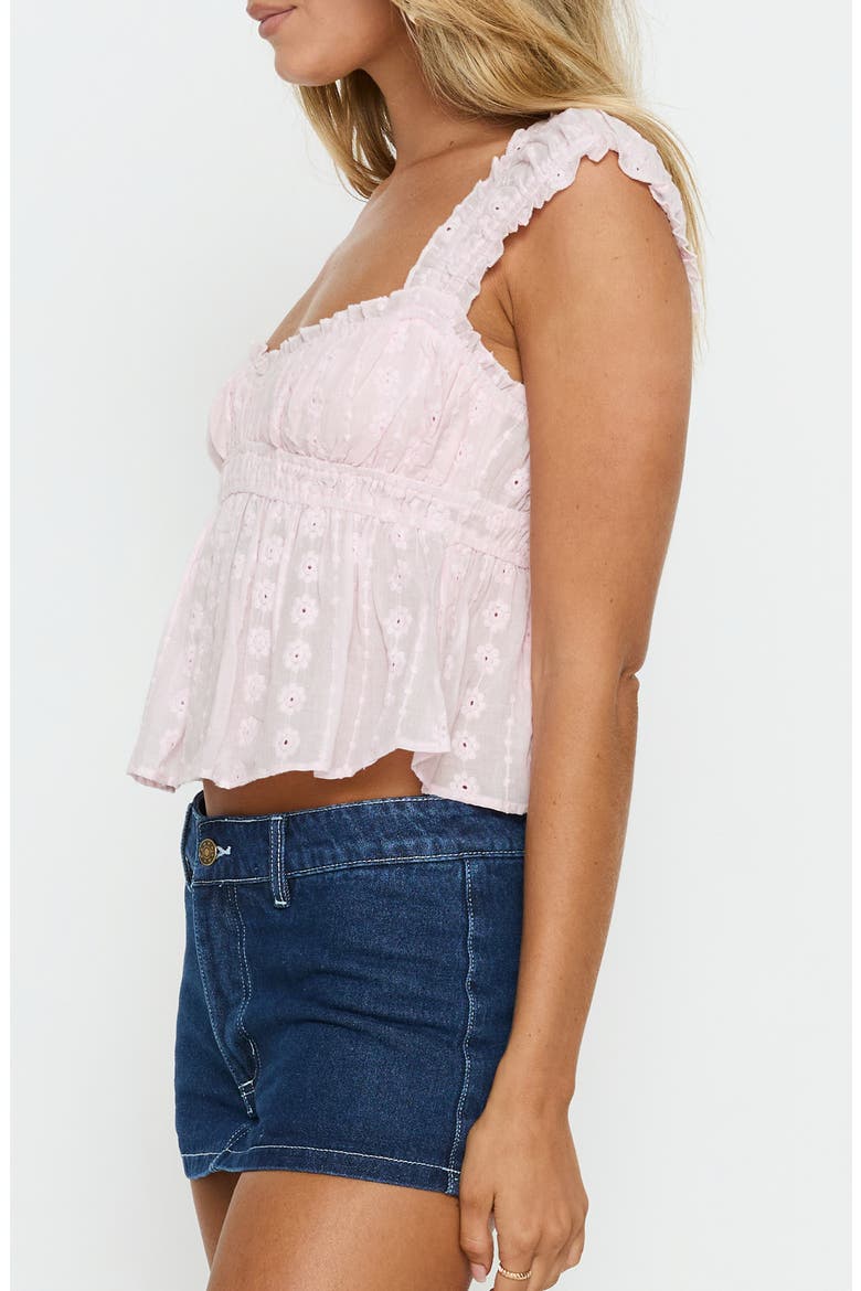 Summerfield Eyelet Cotton Top, Alternate, color, SOFT PINK