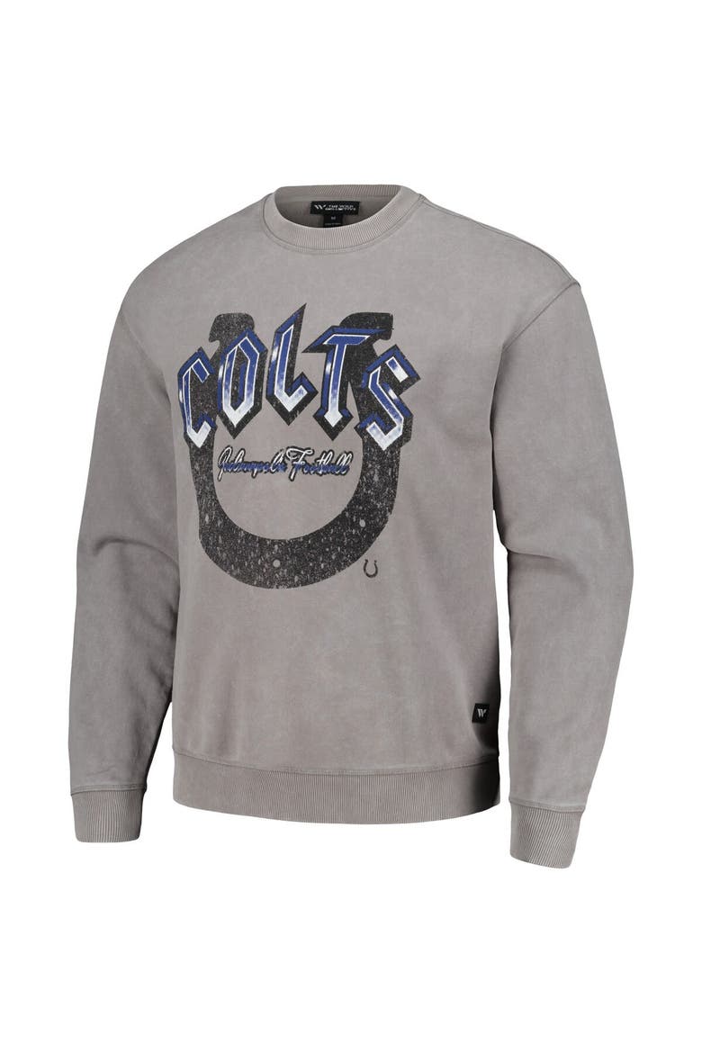 Unisex The Wild Collective Gray Indianapolis Colts Distressed Pullover Sweatshirt, Alternate, color, Gray