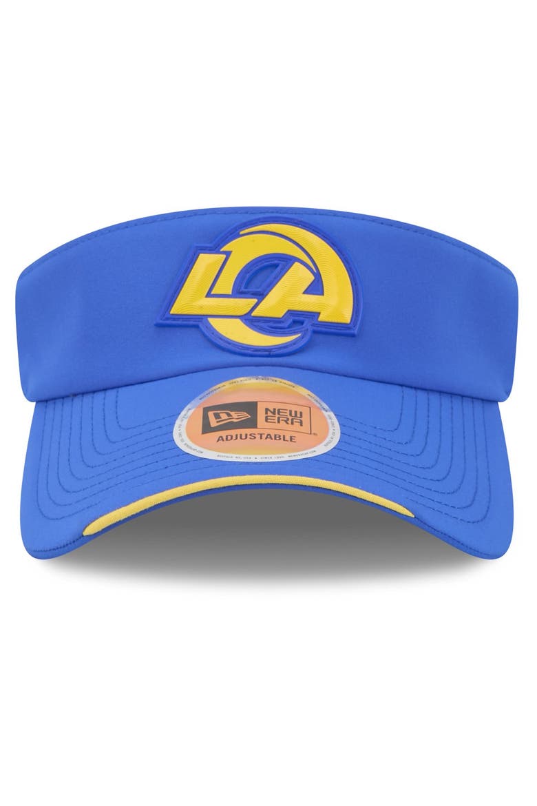 Men's New Era Royal Los Angeles Rams 2026 Sideline Adjustable Visor, Alternate, color, Royal