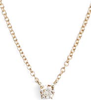 Bony Levy Petite Liora Diamond Solitaire Pendant Necklace