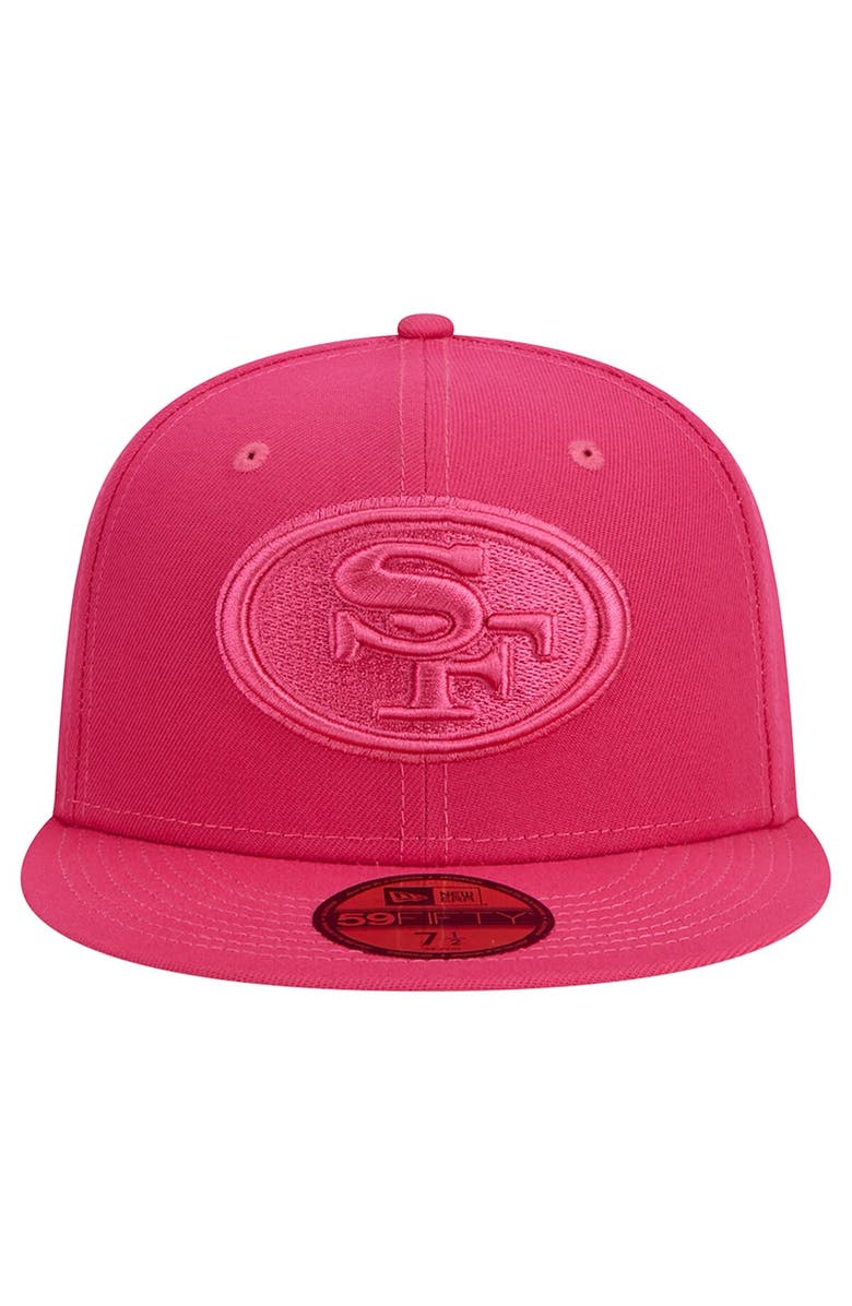 New Era Men's New Era Pink San Francisco 49ers Color Pack 59FIFTY Fitted Hat, Alternate, color, 