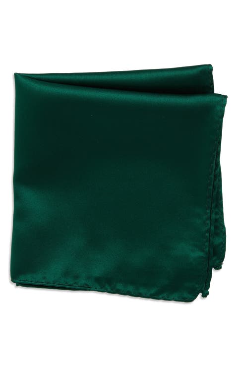 Solid Satin Pocket Square